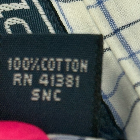 Polo by Ralph Lauren Men's Blue and White Checkered Shirt 100% Cotton - Picture 8 of 8